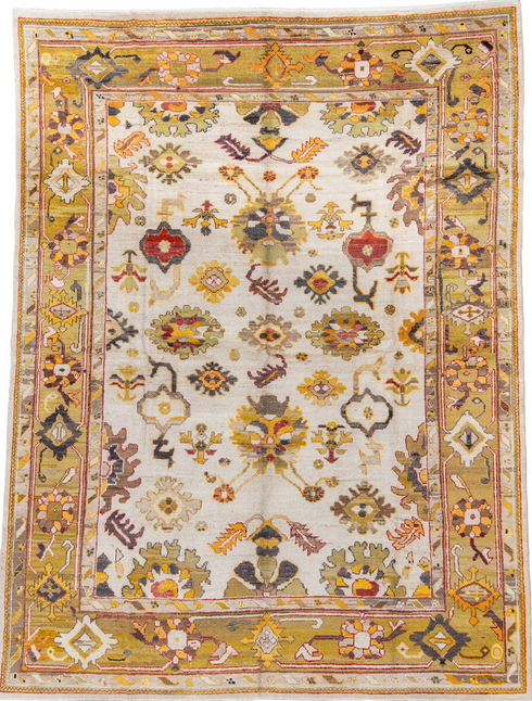 Antique Oushak Area Rug (10' x 13')